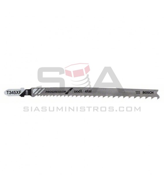 Hoja de sierra de calar T 345 XF Progressor for Wood and Metal - BOSCH 2608634994