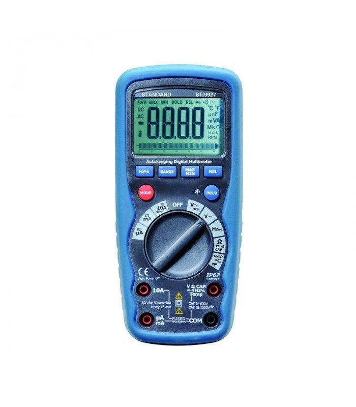 Multímetro digital 1000v ac/dc con test temperatura - KAISE ST9927T - SIA  Suministros