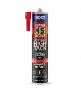 Adhesivo Hybrid MS Polymer profesional superfast High Tack, 290 ml. - INDEX MSSF290