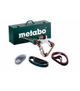 Lijadora de banda para tubos RBE 15-180 SET con caja metálica - METABO 602243500
