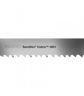 Hoja de sierra de cinta bimetálica para metal 2700x27x0.9 x 6/10 - BACHO SANDFLEX COBRA 3851