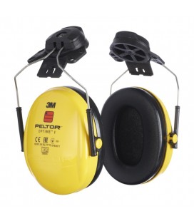 3M PELTOR Optime I Orejeras, 26 dB, amarillo, versión montada en casco, H510P3E-405-GU - 7000039617