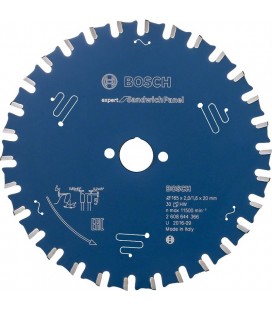 Disco de sierra circular Expert para Panel Sandwich 165x2.0x20 mm 30 z - BOSCH 2608644366