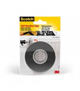 Cinta autosellante para reparaciones Scotch® negra de 25 mm x 3 m, 1 rollo - 3M 7100021070