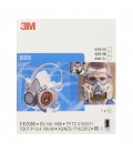 3M™ Media máscara reutilizable, mediana, 6200, talla M/L - 7000146847