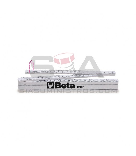 Metro plegable en fibra de vidrio clase de precisión III, 2 m - BETA 1690F/2