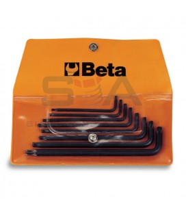 Juego de 8 llaves macho acodadas para tornillos con huella Tamper Resistant Torx® (art. 97RTX) en sobre - BETA 97RTX/B8
