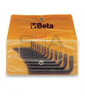 Juego de 13 llaves macho acodadas para tornillos con huella Torx® (art. 97TX) en sobre - BETA 97TX/B13