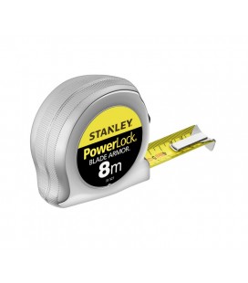 Flexómetro Powerlock8m x 25mm BLADE ARMOR - STANLEY 0-33-527