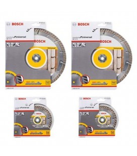 Set de discos diamante X-LOCK: 2 discos de 230mm + 2 discos de 115mm - BOSCH 06159975Z4