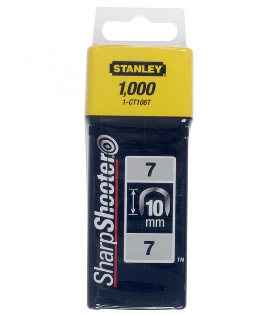 Grapa cable tipo 7 - 10mm - 1000 unidades - STANLEY 1-CT106T
