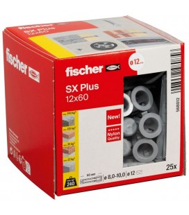 Taco de expansión Fischer SX Plus 12x60 - Caja 25 uds