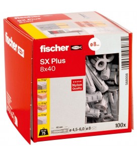 Taco de expansión Fischer SX Plus 8x40 - Caja 100 uds
