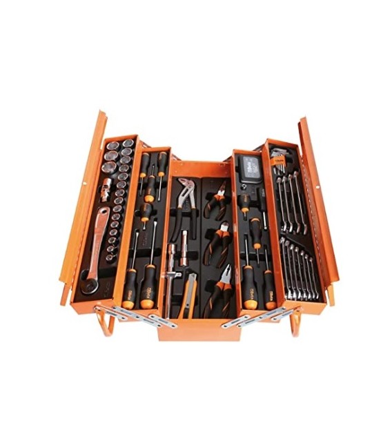 Caja de herramientas BETA 2120L-E/T91-E metálica con 91 piezas para mantenimiento