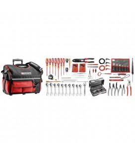 Selección electricista 101 herramientas - caja de herramientas textil con ruedas - FACOM BSR20.EL34
