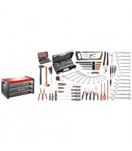 Selección mantenimiento industrial 147 herramientas - caja de herramientas bi-material 3 cajones - FACOM BT203.M120A