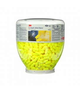 3M™ E-A-Rsoft™ Yellow Neons™ Tapones desechables, botella de recarga, 500 pares/botella, PD-01-002 - 7000038202