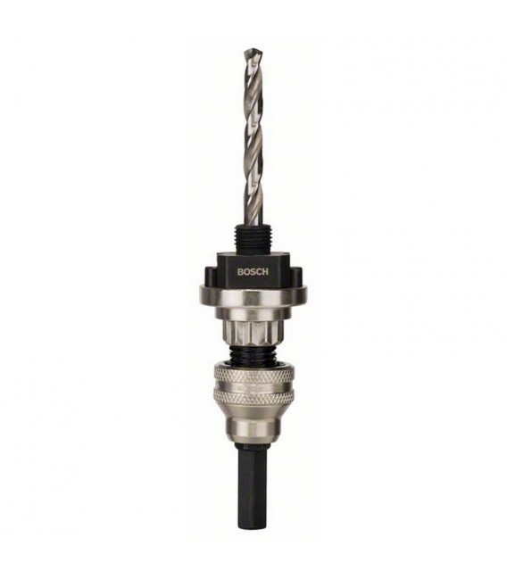 Adaptador hexagonal Q-Lock para coronas 14-210mm 1/2,5/8 + broca centradora - BOSCH 2609390589