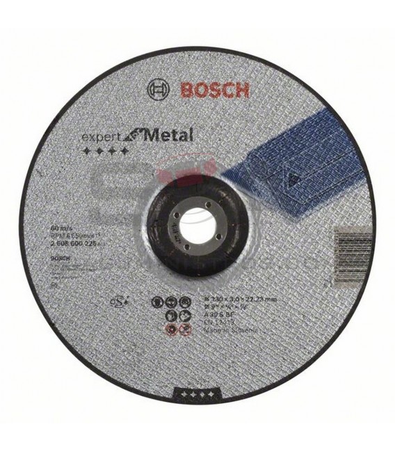 Disco de corte BOSCH acodado Expert for Metal A 30 S BF, 230 mm, 3,0 mm - 2608600226