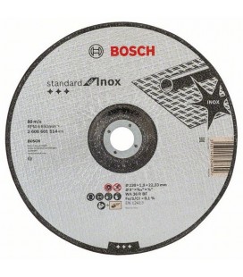 Disco de corte BOSCH acodado Standard for Inox WA 36 R BF, 230 mm, 22,23 mm, 1,9 mm - 2608601514