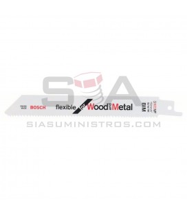 Hoja de sierra sable BOSCH S 922 VF Flexible for Wood and Metal, 5 uds - BOSCH 2608656017