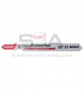 Hoja de sierra de calar T 108 BHM Clean for Carbon Fiber - BOSCH 2608667449