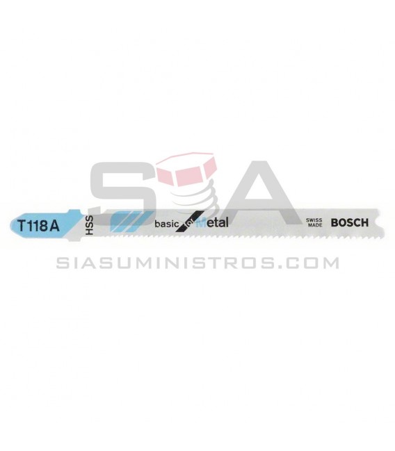 Hoja de sierra de calar T 118 A Basic for Metal - BOSCH 2608631013