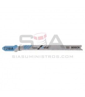 Hoja de sierra de calar T 218 A Basic for Metal - BOSCH 2608631032