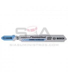 Hoja de sierra de calar T 118 AHM Special for Inox - BOSCH 2608630663