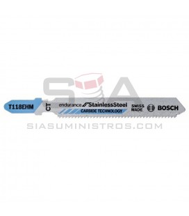 Hoja de sierra de calar T 118 EHM Special for Inox - BOSCH 2608630665