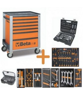 Carro herramientas BETA C24S/7 de 7 cajones + 207 herramientas