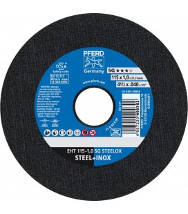 Disco de corte EHT R SG STEELOX para INOX, recto de alto rendimiento - PFERD