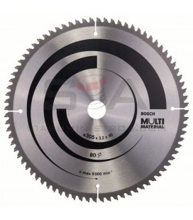 Hoja de sierra circular Multi Material 305 x 30 x 3,2 mm - BOSCH
