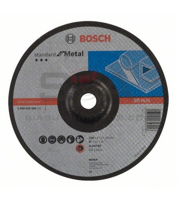 Disco de desbaste acodado Standard for Metal A 24 P BF - BOSCH