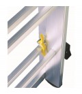 Escalera mecánica de aluminio profesional de tres tramos con cuerda - SVELT E3F