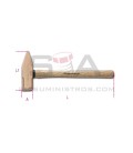 Martillo de mecánico tipo alemán antichispa, mango en madera - BETA 1370BA
