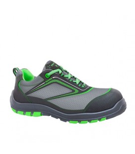 Zapato de seguridad NAIROBI S3 Negro Verde - PANTER