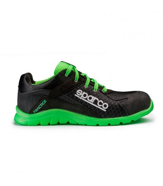 Zapato de seguridad PRACTICE S1P Negro-Verde - SPARCO 07517NRVF