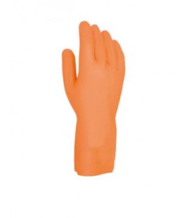 Guante sin soporte de látex y neopreno flocado ligero, color naranja - JUBA 321C