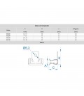 Clip de suspensión fijación rápida en viga, fosfatado - INDEX SUCL