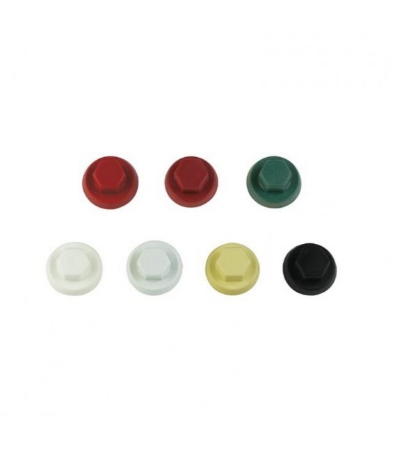 Tapón de nylon de colores para tornillos con cabeza hexagonal M10 - INDEX ATAPO10