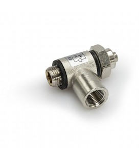 Regulador de caudal unidireccional para cilindro con ranura - AIRON RF06