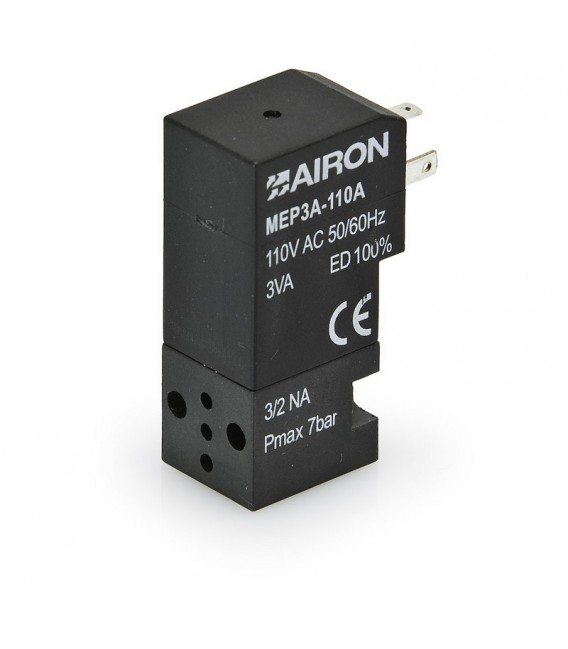 Electropiloto simple miniatura 15 mm 3/2 N.C. - AIRON MEP3C