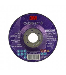 3M™ Disco de desbaste Cubitron™ 3 con centro hundido 22,23 mm