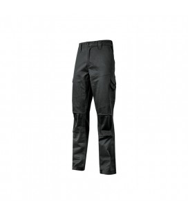Pantalón de algodón elástico GUAPO negro Black Carbon - U-POWER ST211BC