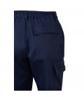 Pantalón bicolor Alta Visibilidad, Azul marino / Amarillo flúor - VELILLA 303003