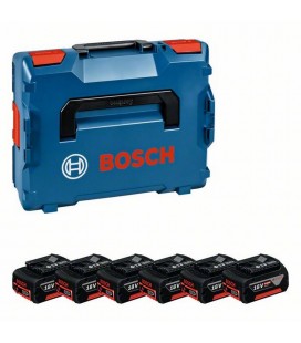 Pack de Baterías 6 x GBA 18V 4.0Ah en maletín L-BOXX - BOSCH 1600A02A2S